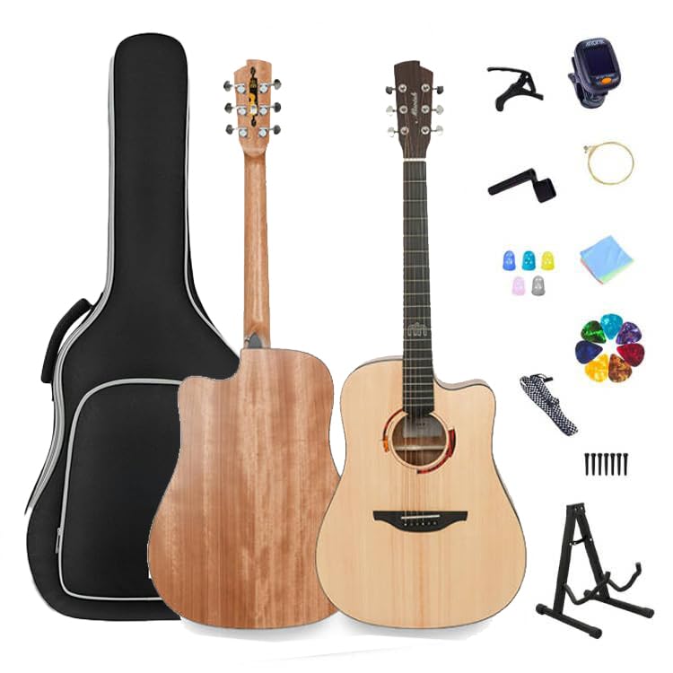 Syar 赤 アコースティックギター カッタウェイ ギター カッタウェイ