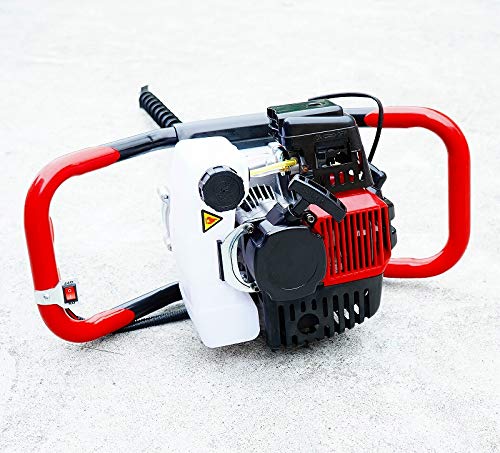 Amazon.co.jp: エンジン式 オーガ 穴掘り機 2サイクル 52cc ハイパワー