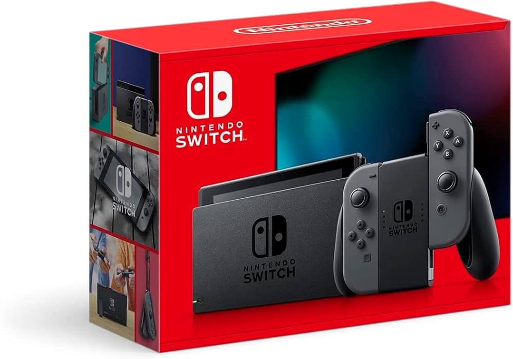Nintendo Switch Console with Gray Joy-Con (Japanese Version