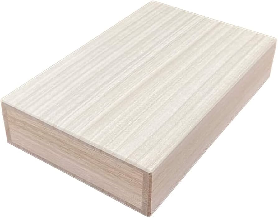 Amazon｜増田桐箱店 桐箱 通帳サイズ W19.2cm×D12.3cm×H3.9cm 長方形