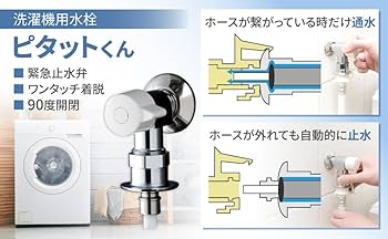 Amazon | TOTO 洗濯機用水栓(緊急止水弁付)TW11R | 洗濯機用水栓・万能水栓
