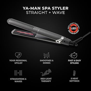 Amazon.com: YA-MAN Spa Styler Straight+Wave Flat Iron Hair