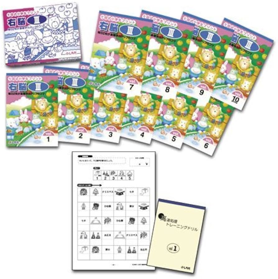 Amazon.co.jp: 七田式教材（しちだ） 小学生プリント 右脳Ⅲ : おもちゃ