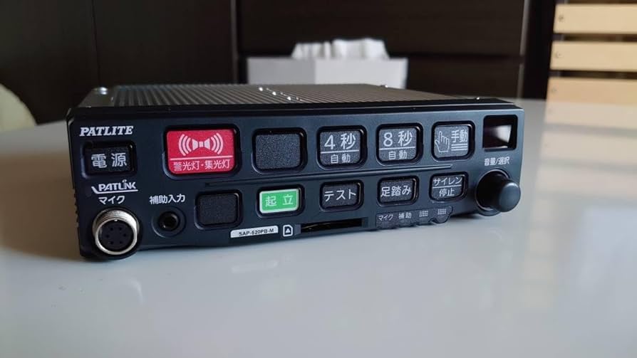 Amazon.co.jp: 動作OKパトライト SAP-520PB-M 配線付き 覆面 警護