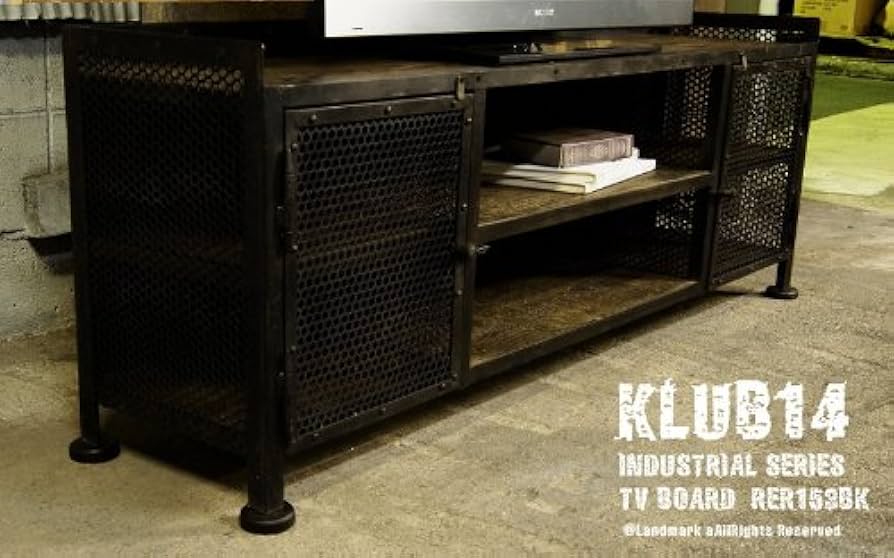 80-90's vintage パンチングメタル テーブル/TVボード モダン 80-90's