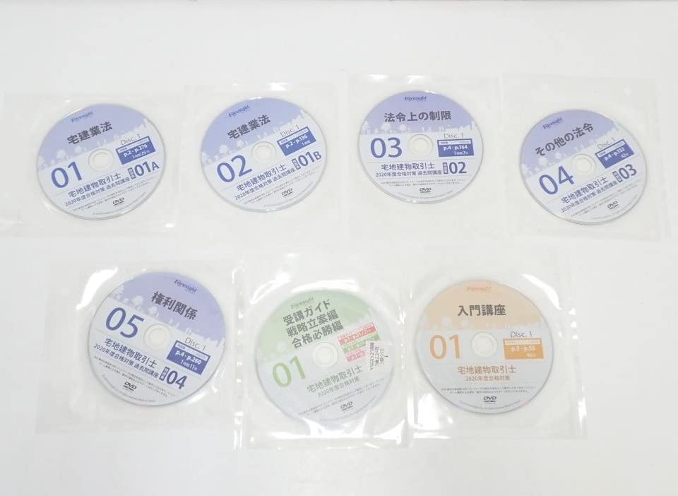 Amazon.co.jp: 美品 フォーサイト 宅地建物取引士 教材セット/2020年度