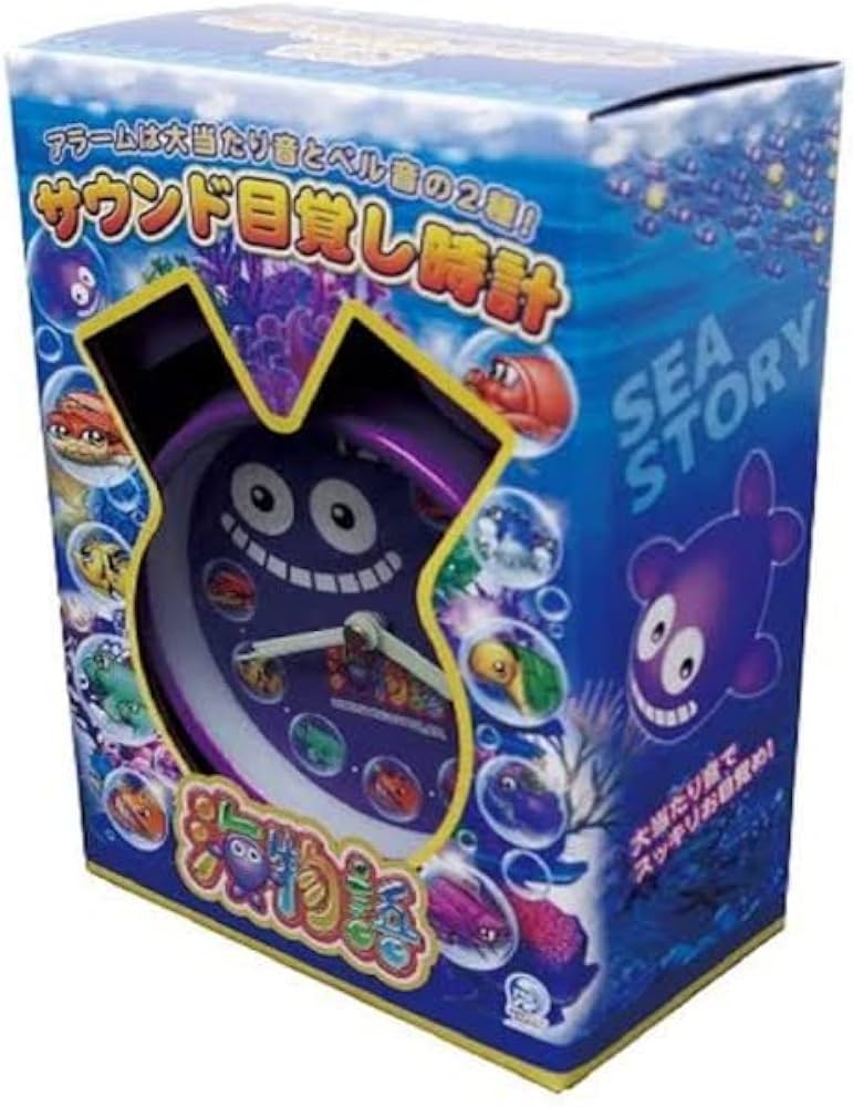 Amazon.co.jp: 海物語 サウンド目覚まし時計 クジラッキー マリン