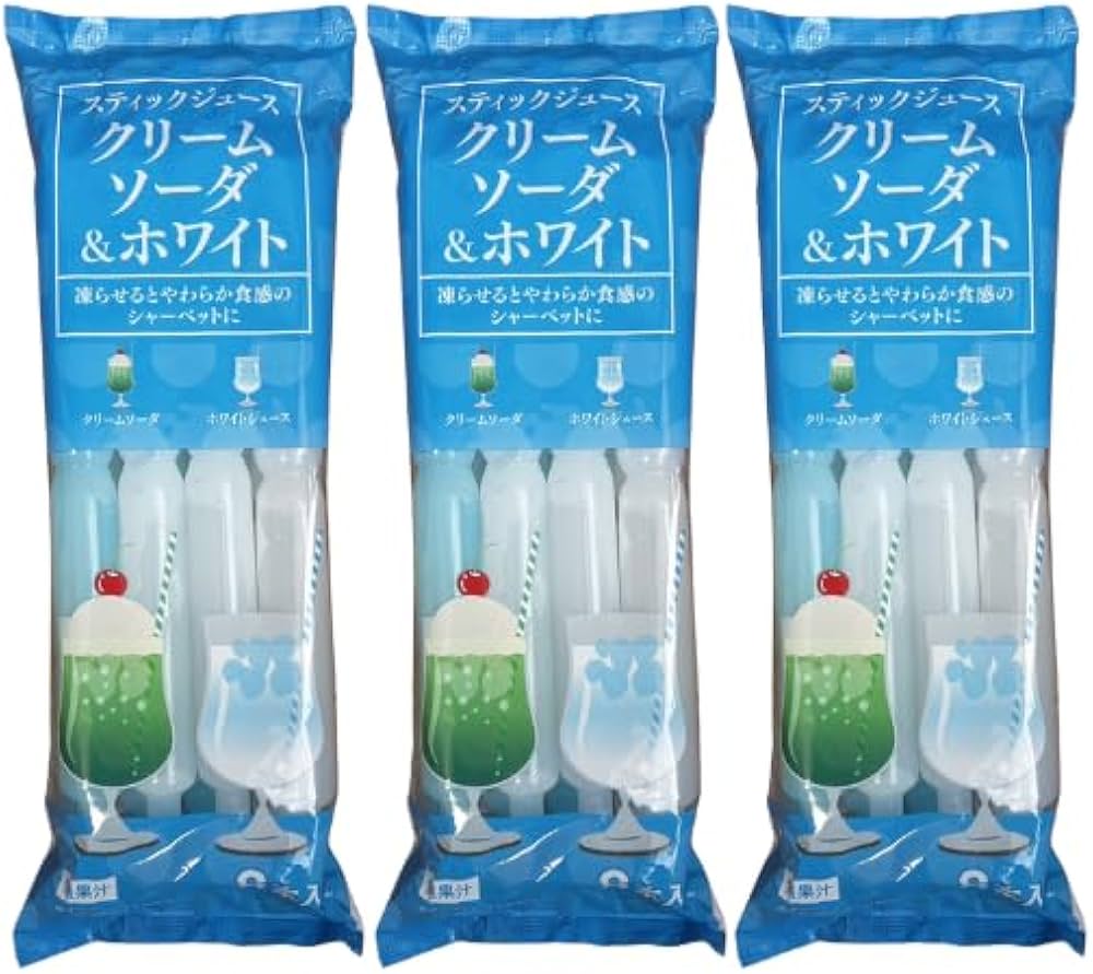 Amazon.co.jp: まとめ買い 夏の定番 ポッキンアイス クリームソーダ 3