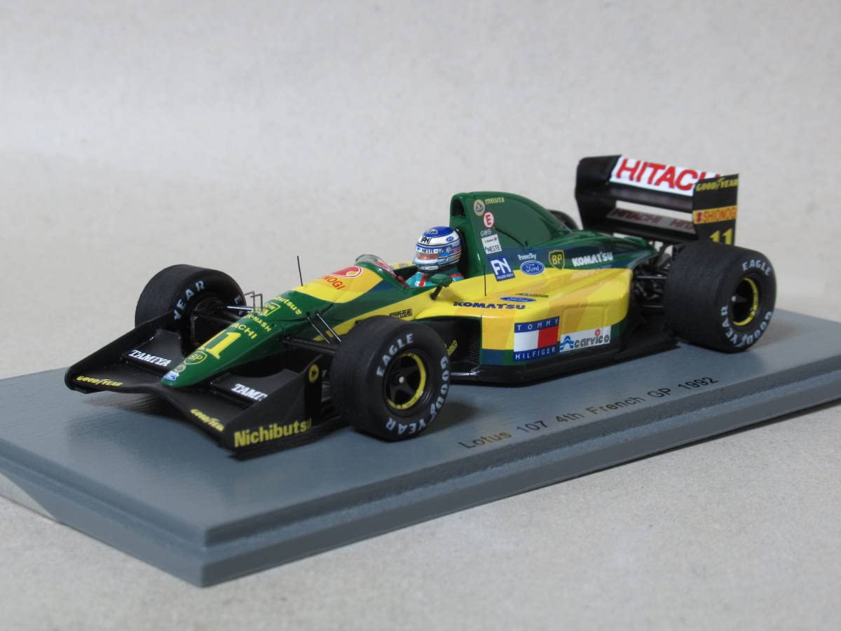 Amazon | 1/43 ロータス 107 M.ハッキネン フランスGP 1992 | ミニカー
