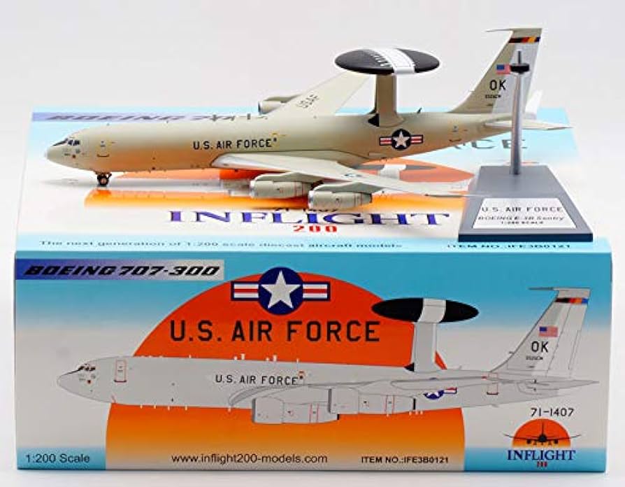 Amazon.com: Inflight USA Air Force E-3B Sentry B707-300 552ACW