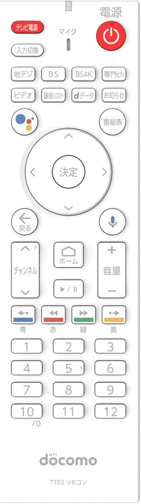 Amazon | docomo ドコモテレビターミナル 02 専用リモコン TT02