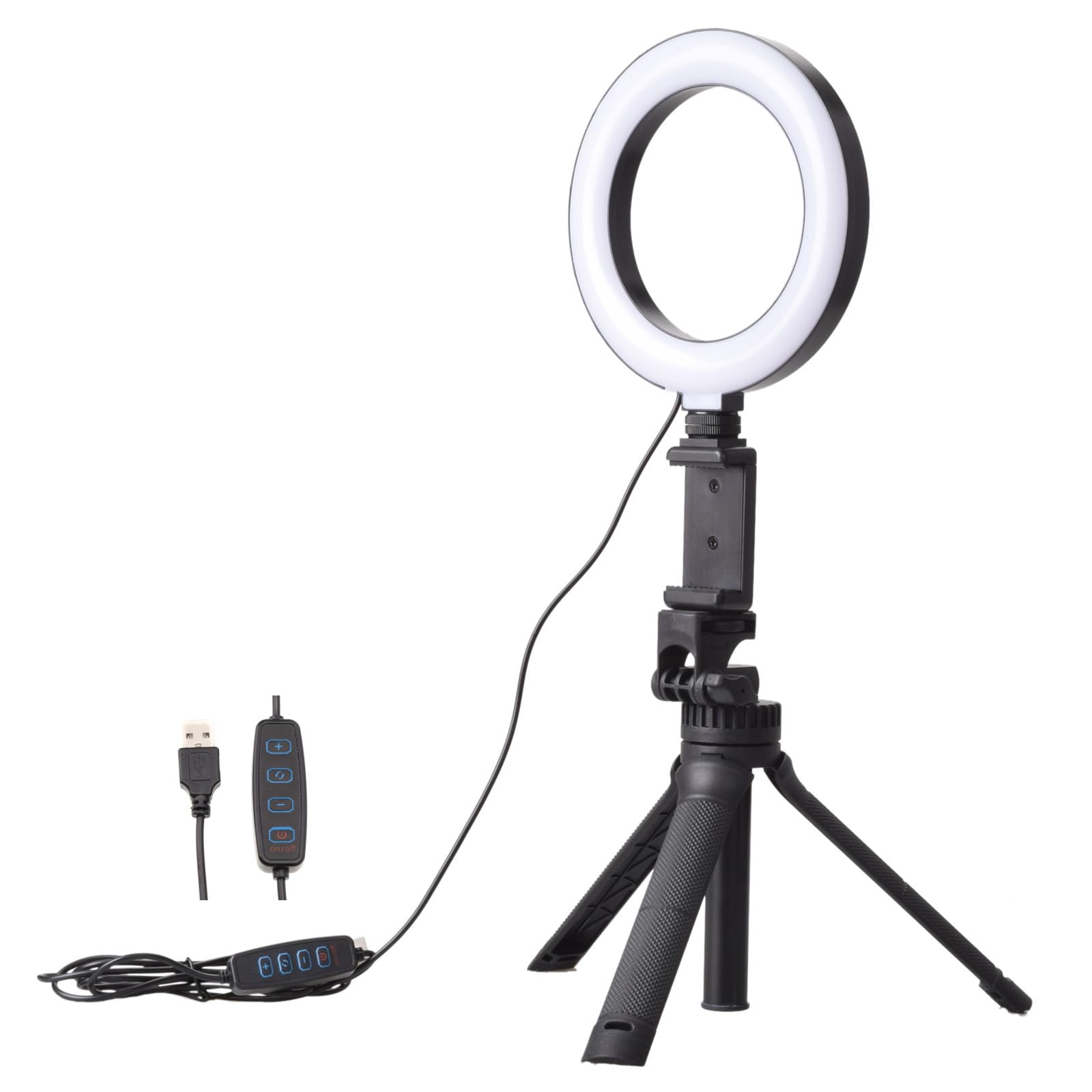 Amazon | エツミ LEDリングライト 三脚 スマホホルダー 撮影セット 6