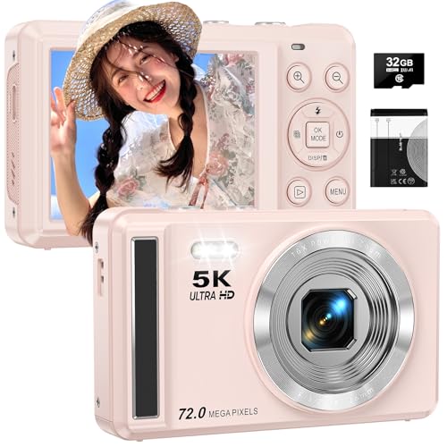 Amazon | デジタルカメラ 5K 7200万画素 2.8 インチスクリーン