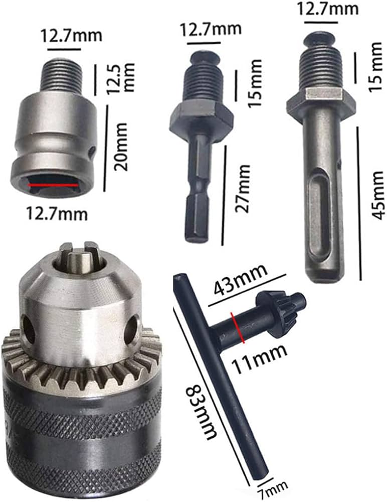 Amazon | LOYELEY 1.5—13mmドリルチャック 六角シャンク + SDS + 1/2