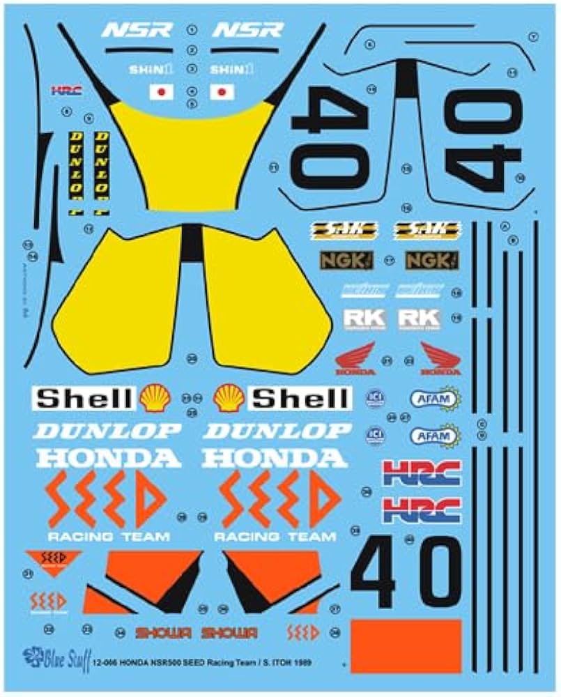 Amazon.co.jp: BS12-006 : 1/12 NSR500#40 
