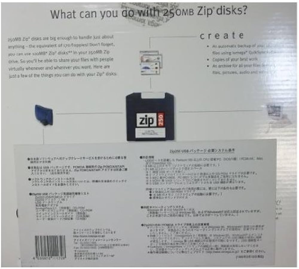 Amazon | USB接続 外付け250MB ZIPドライブ iomega Z250USBPCM