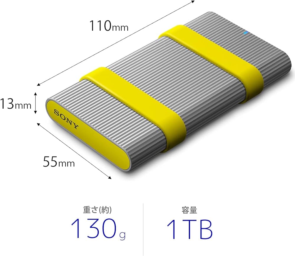 Amazon | ソニーSONY ポータブルSSD 外付け 1TB ハイスピード 防水防塵