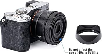 Amazon | スクエアメタルレンズフード レンズキャップ付きSony FE 50mm