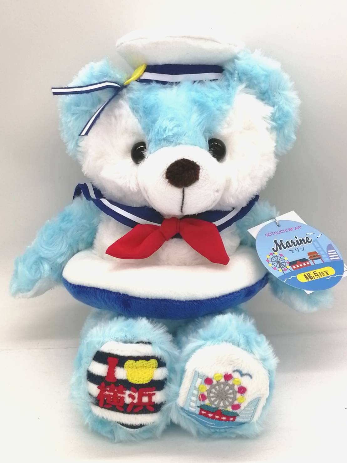 Amazon.co.jp: ご当地ベア 横浜マリン4 ぬいぐるみS 藤二誠【横浜限定