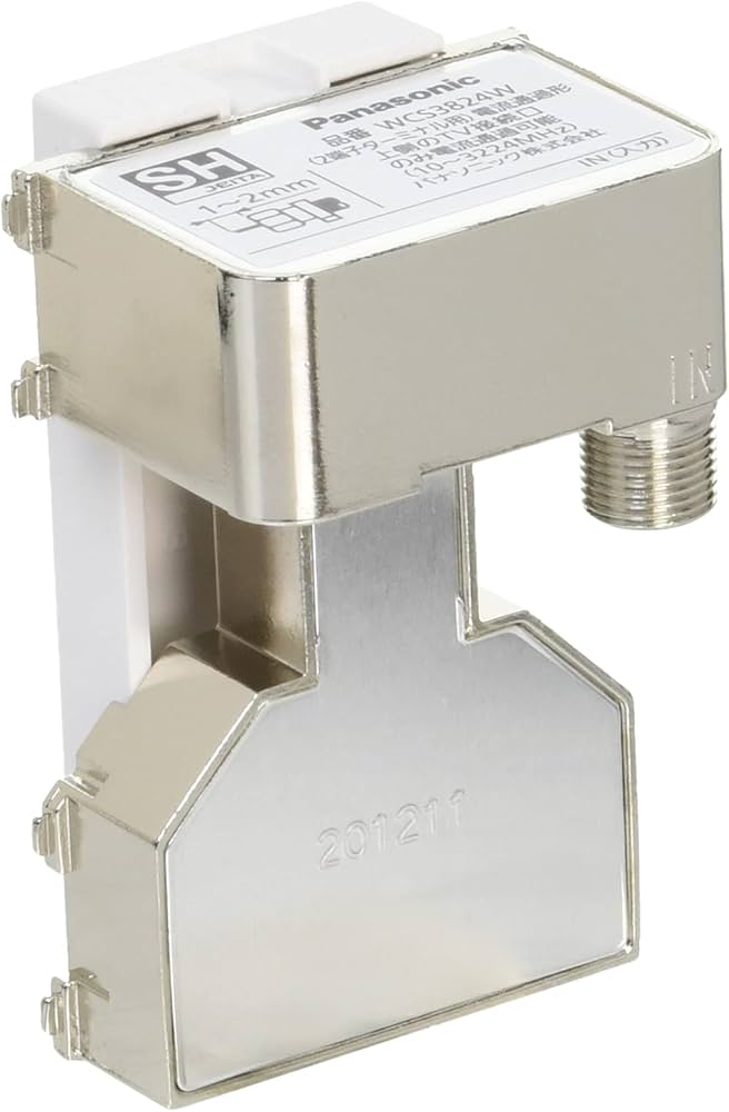 Amazon.co.jp: パナソニック 埋込高シールドテレビターミナル2端子