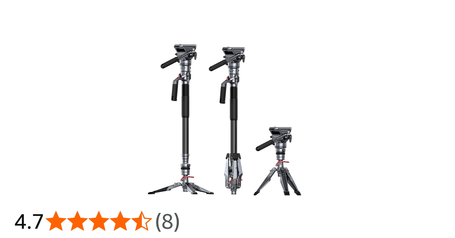 Amazon | SmallRig 175cm カーボンファイバー製ビデオ一脚 カメラ用