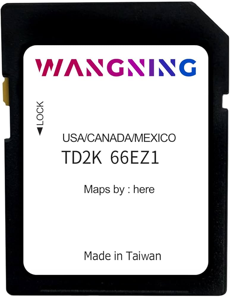 TD2K-66-EZ1 SD Card GPS Navigation Map 2021 2022 Compatible With