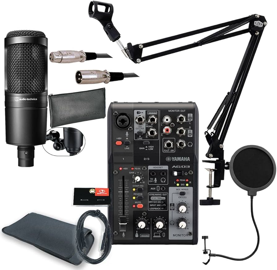 Amazon | YAMAHA / AG03MK2 BLACK AT2020 PCユーザー向け 配信/DTM