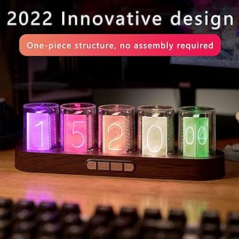 Amazon.com: GUAZI STORE Imitation Nixie Tube Clock RGB Creative