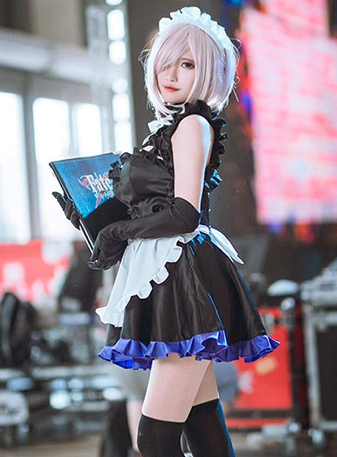 Amazon.co.jp: 漫尚cosplayFate マシュ コスプレ 衣装 メイド服 マシュ