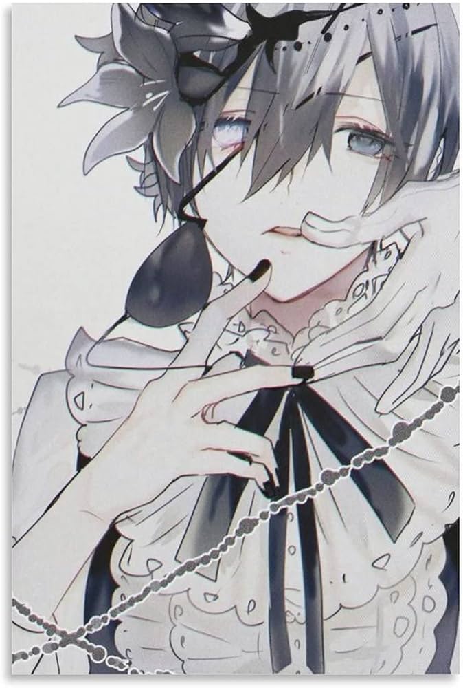 Amazon.co.jp: 絵画 シエル·ファントムハイヴ 黒執事 ポスター 装飾画