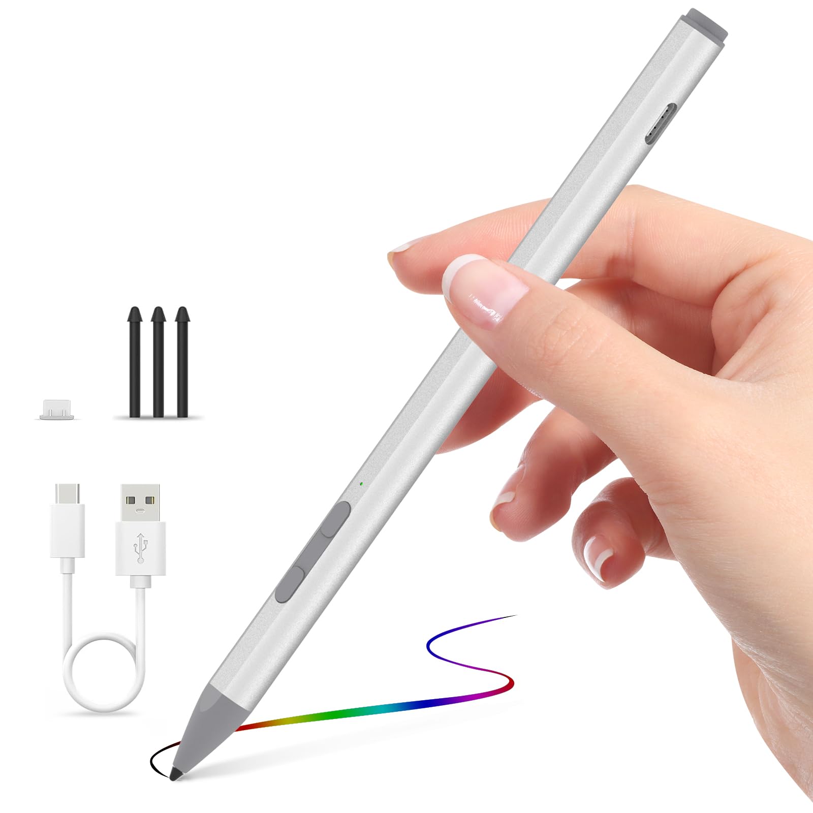 Amazon | Vanstarry Surface ペン 最大4096筆圧 Type-C高速充電 【新