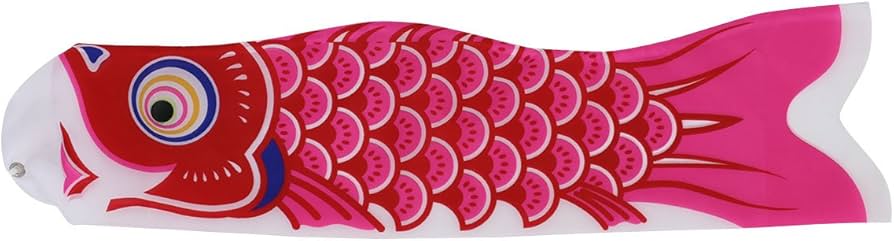 Amazon | こいのぼり 友禅鯉 単品鯉のぼり 赤鯉 0.5M 【徳永こいのぼり