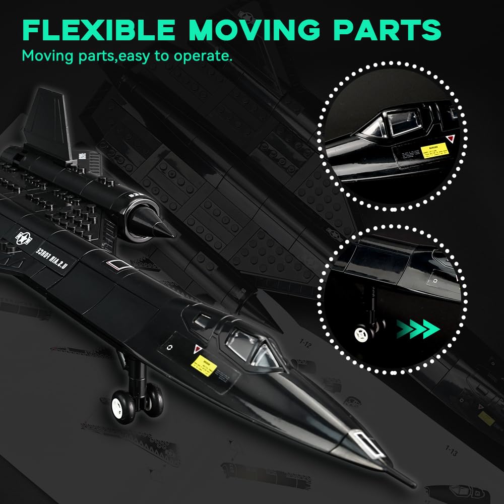 Amazon.com: ArtorBricks SR-71 Reconnaissance Blackbird Airplane