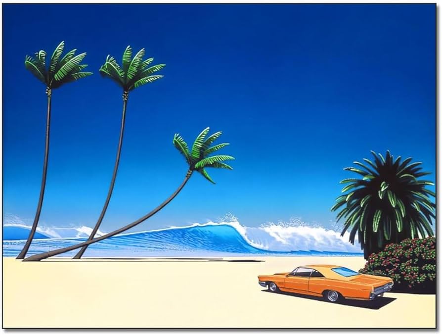 Hiroshi Nagai by Triple Tree Vaporwave Aesthetic Surreal Poster