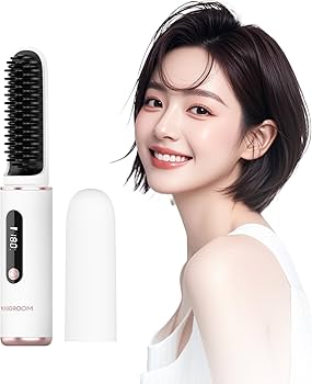Amazon.co.jp: ヒートブラシ コードレス ブラシアイロン ストレート