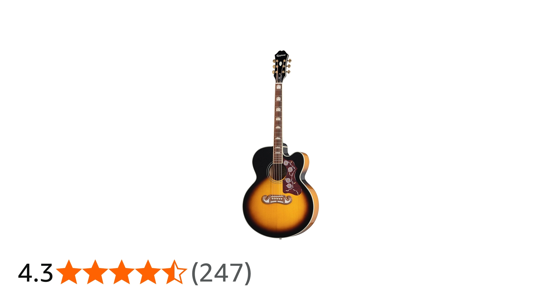 Amazon | Epiphone EJ-200CE Vintage Sunburst エレアコギター