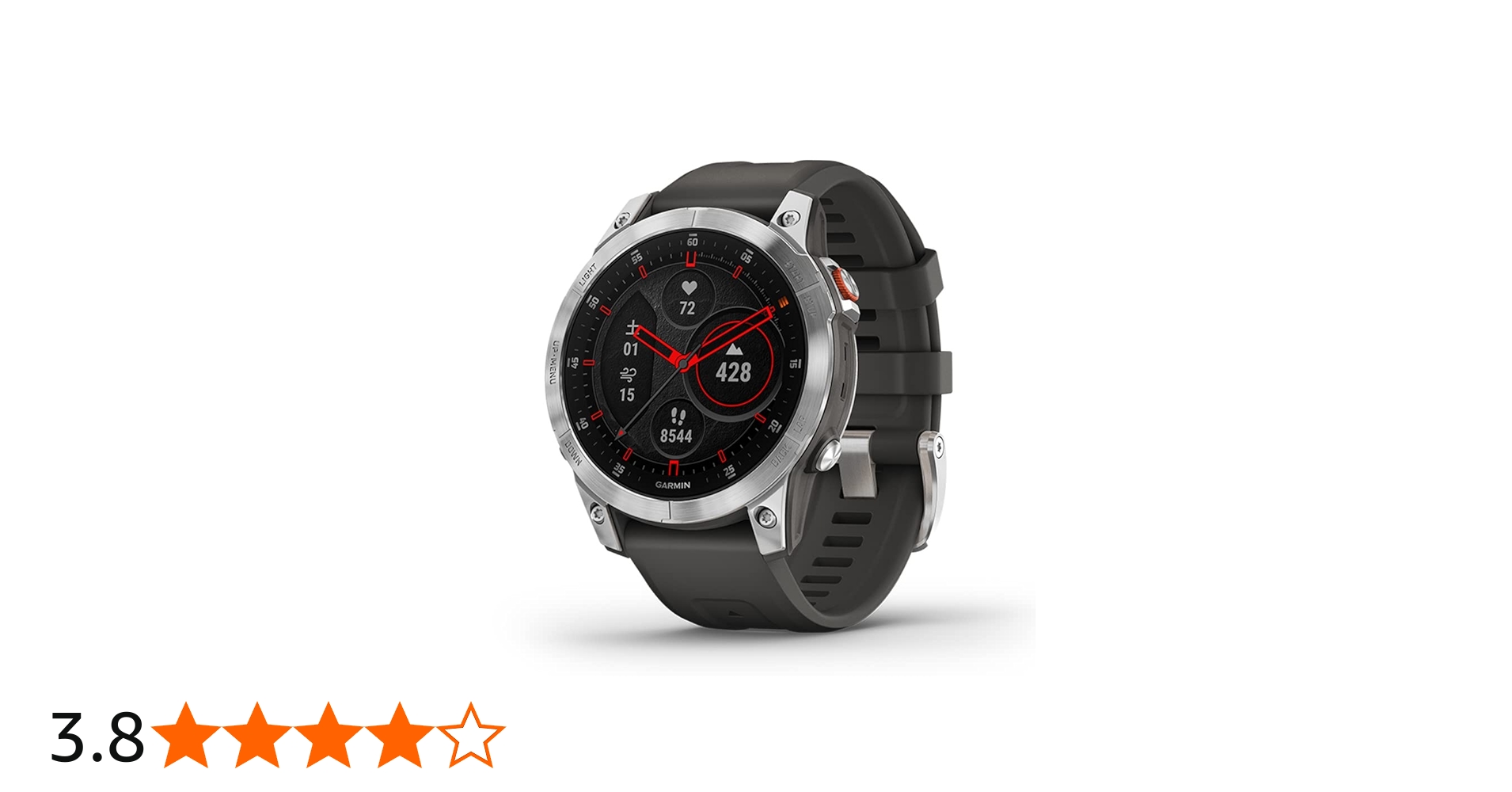 Amazon | GARMIN(ガーミン) epix Steel/Graphite AMOLEDディスプレイ