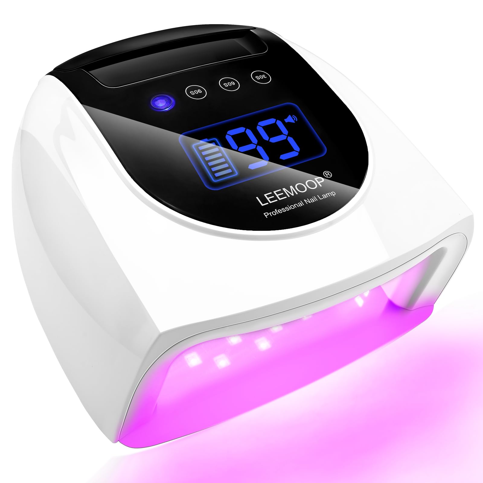 Amazon.com : Rechargeable UV LED Nail Lamp, 96W Cordless UV Light