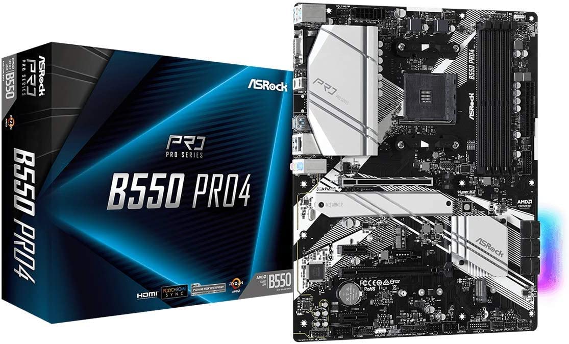 Amazon | ASRock B550 PRO4 ATX マザーボード AMD Ryzen 7 5700X 8Core