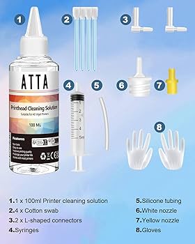 ATTA Printhead Cleaning Kit for Inkjet Printers, Powerful Printer