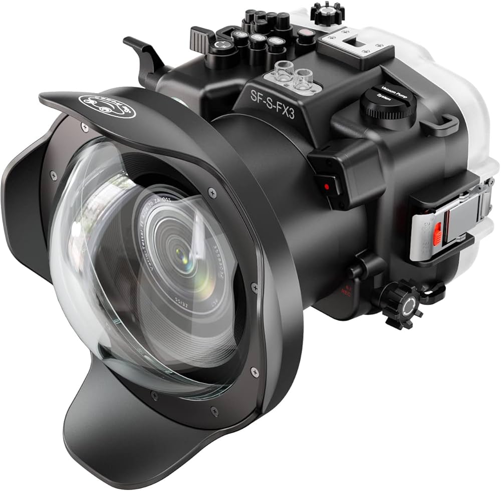 Amazon | Seafrogs 40M/130フィート 水中カメラハウジング 防水ケース