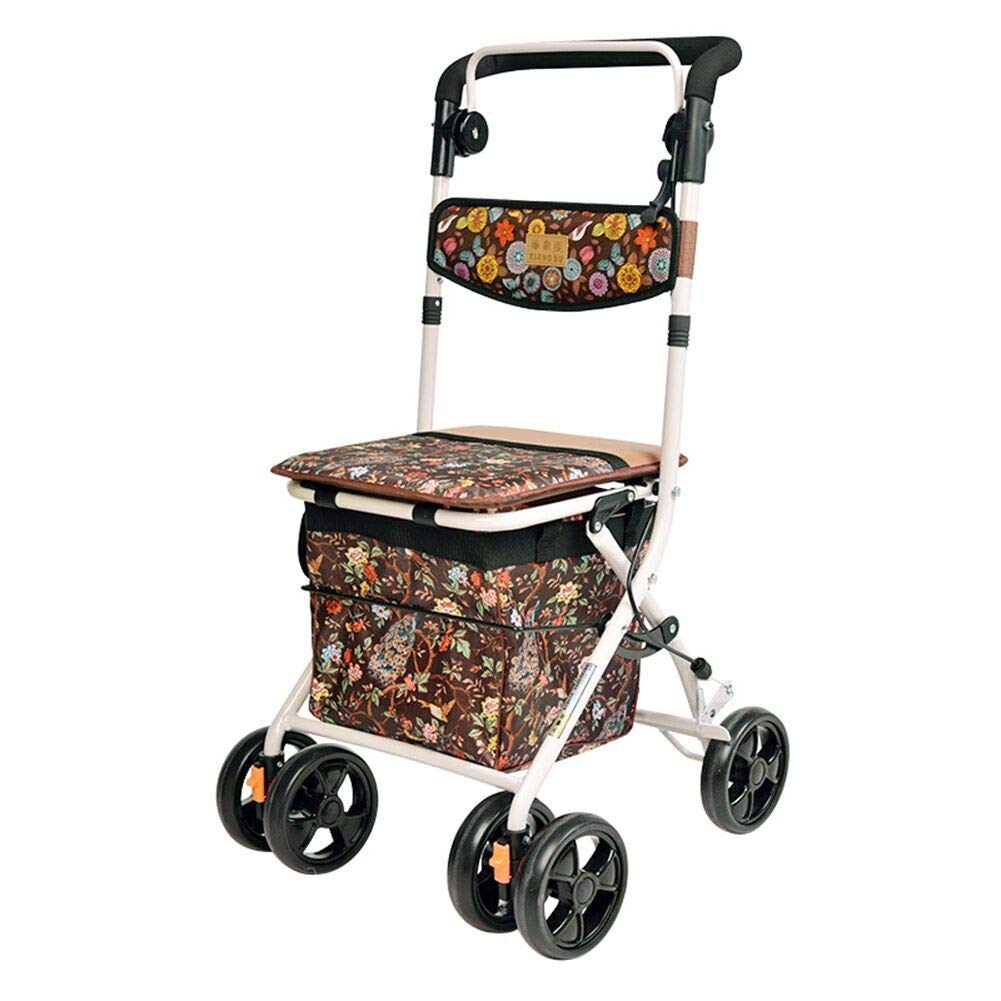 Amazon | 年寄りの押し車 人気 軽量 コンパクト 使いやすいシルバー