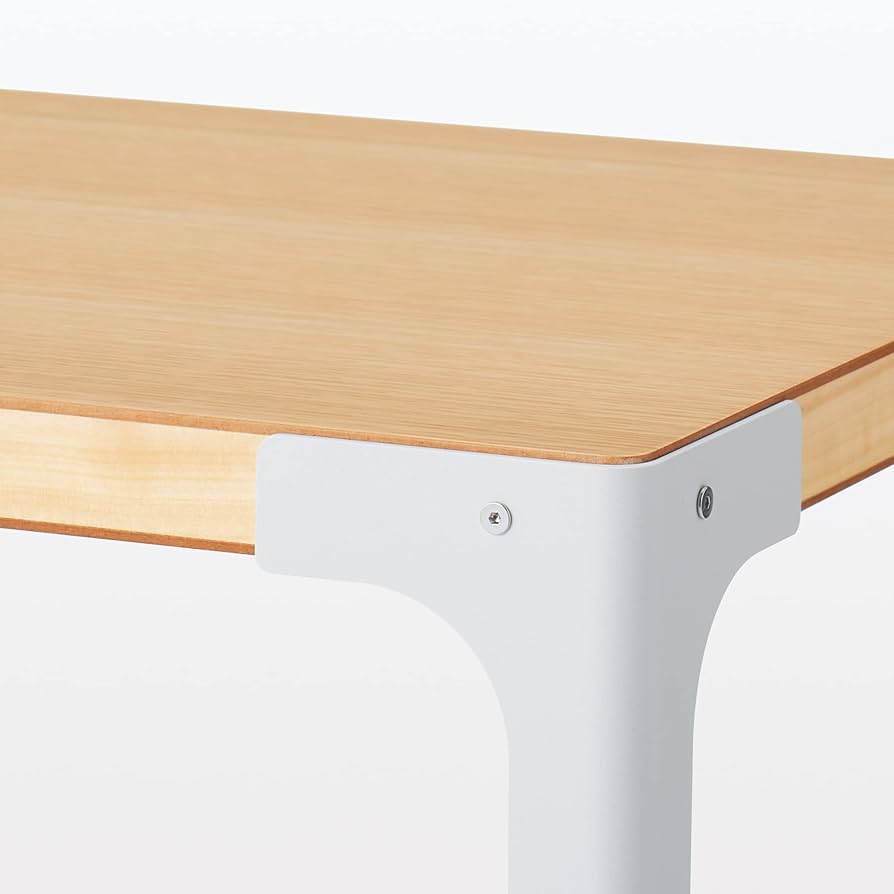 Amazon.co.jp: 無印良品 木製デスク 幅90×奥行45×高さ72cm スチール脚