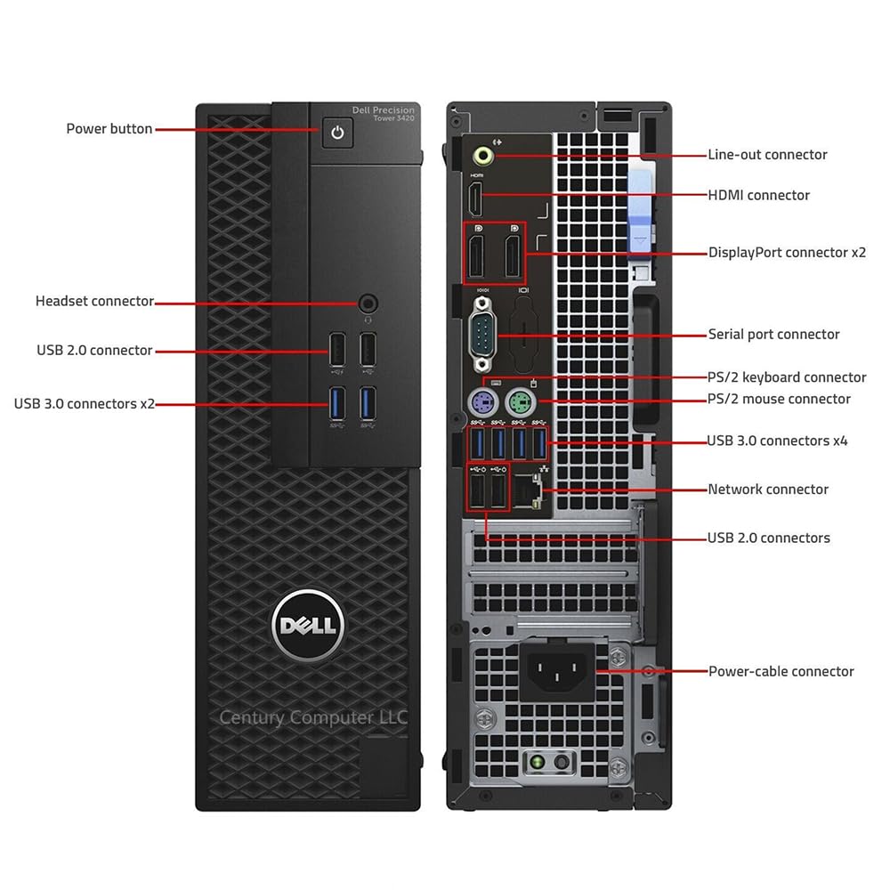 Amazon.com: Dell Precision Tower 3420 SFF Desktop Computer, Intel