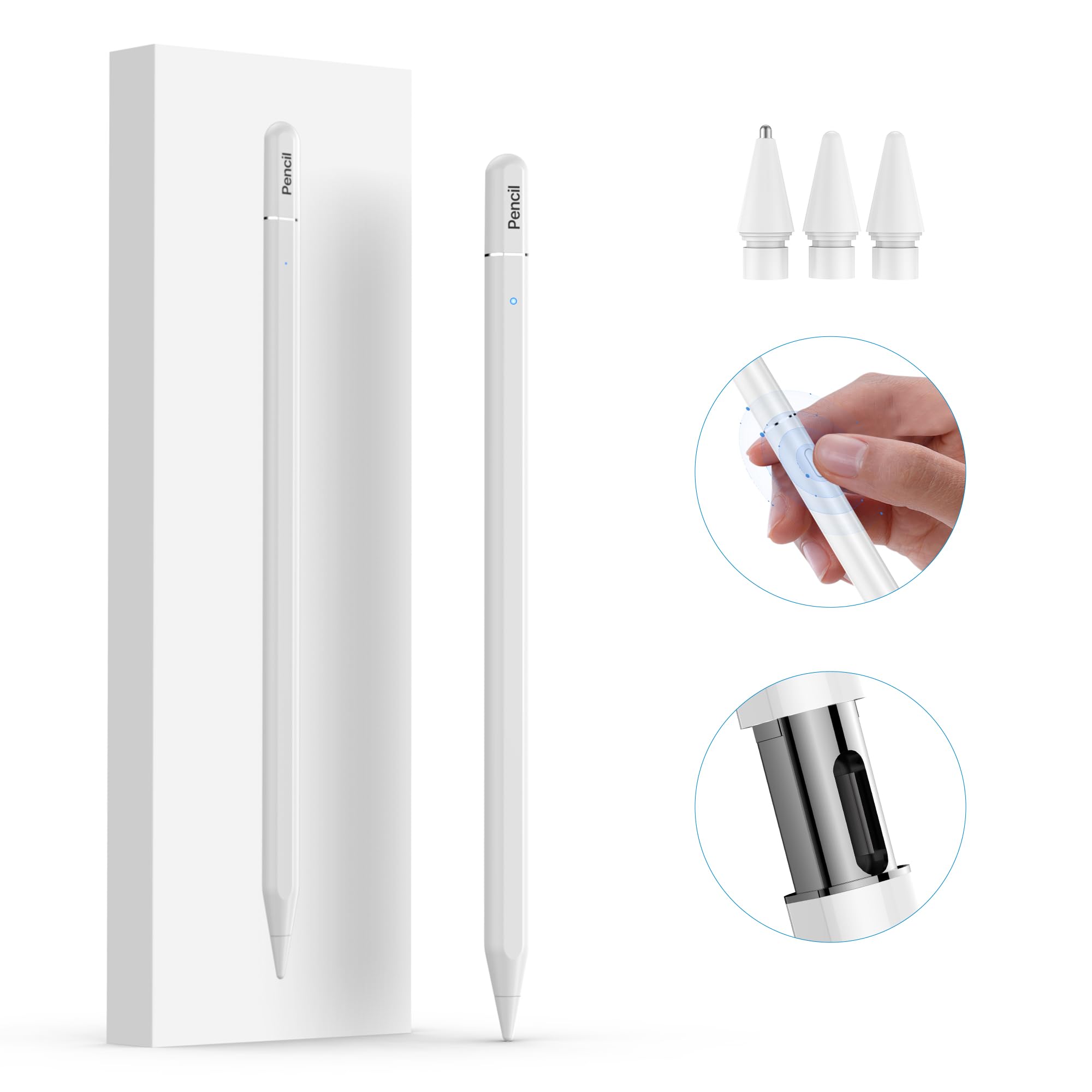 Amazon.com: iPad Pencil 2nd Generation with Palm Rejection