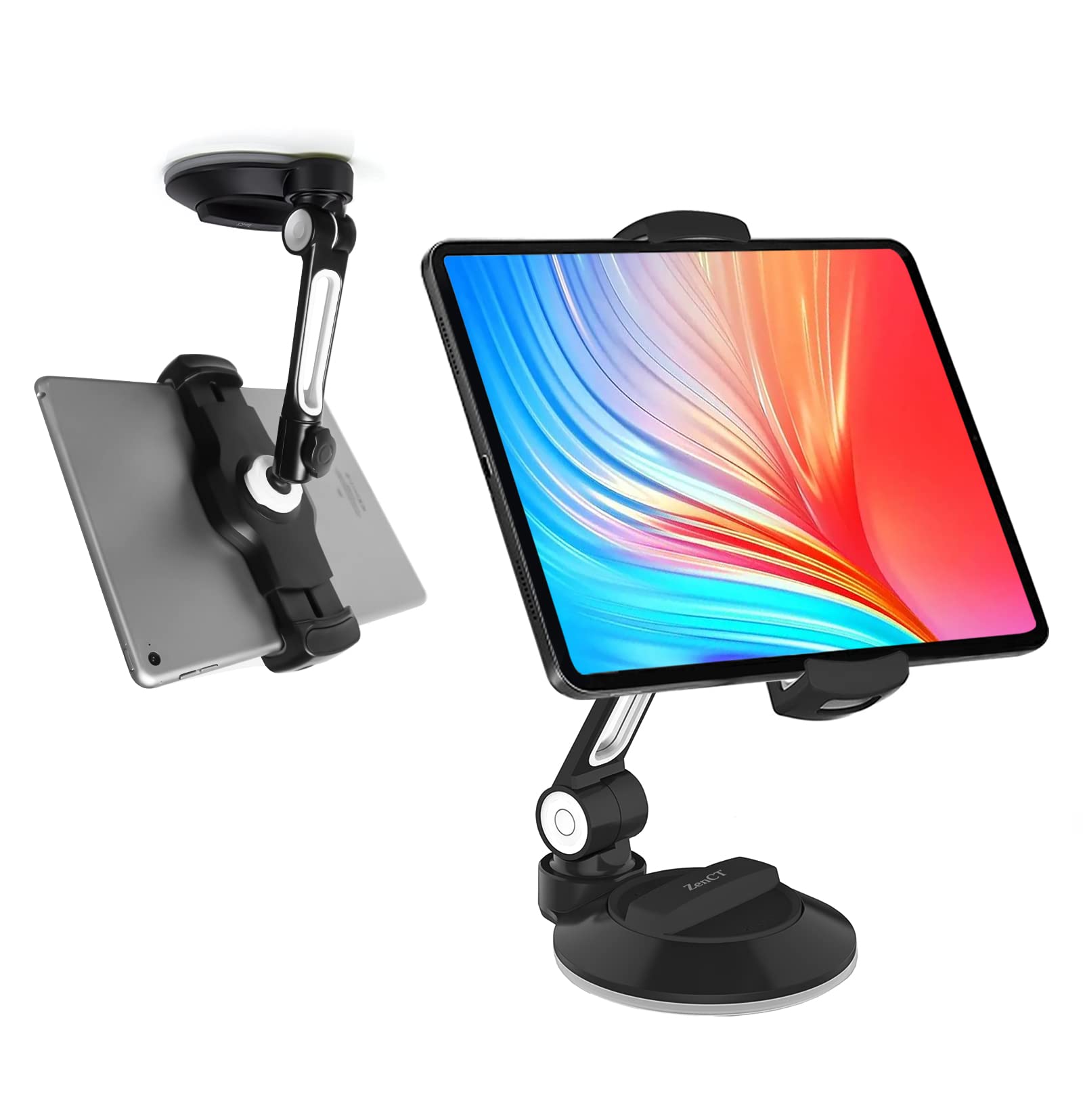 Amazon | ZenCT タブレットホルダー スマホスタンド 粘着ゲル吸盤式
