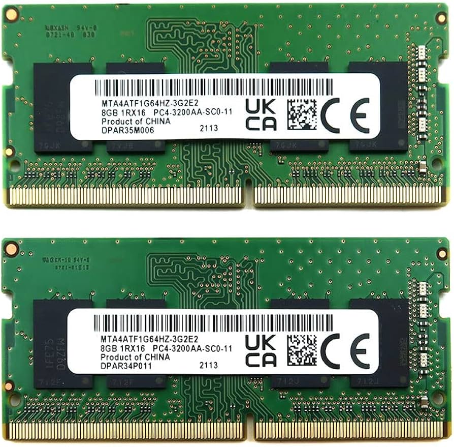 Laptop Memory Module Kit MTA4ATF1G64HZ-3G2E2 Compatible