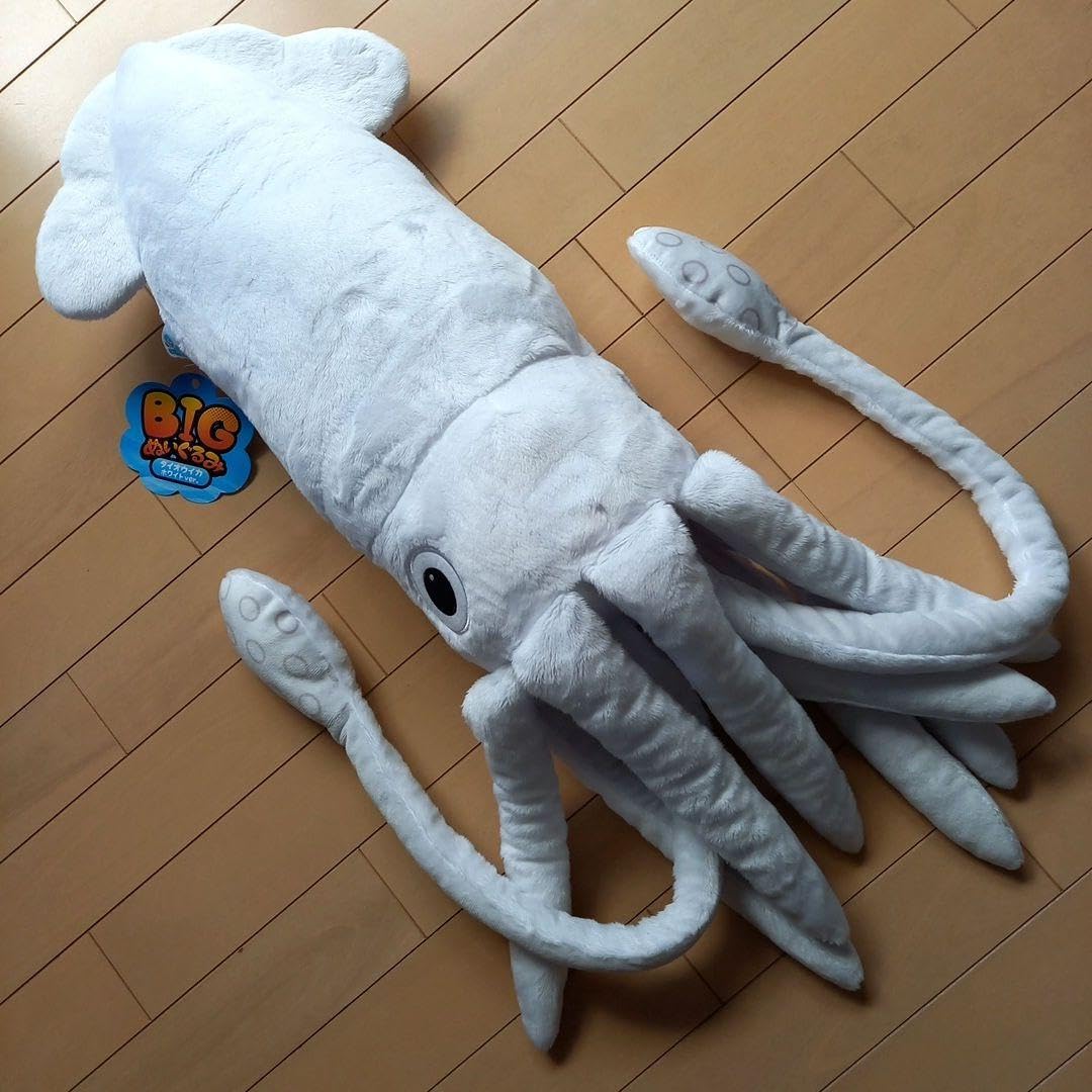 Amazon.co.jp: ビッグぬいぐるみ ダイオウイカ ホワイト 11899 イカ