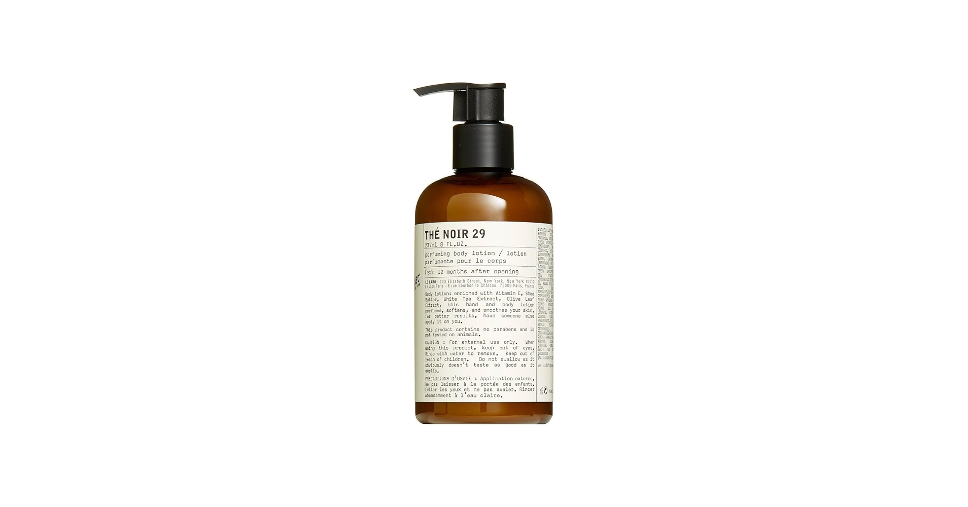 Amazon.com : Le labo Thé Noir 29 Hand & Body Lotion - 8 Oz
