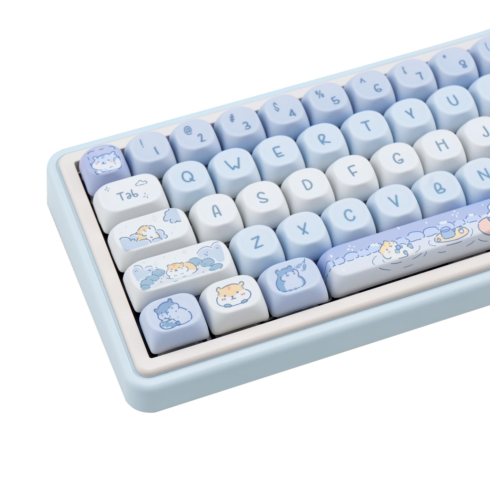 Amazon.co.jp: TIMSEKER ライトブルーハムスターキーキャップ かわいい